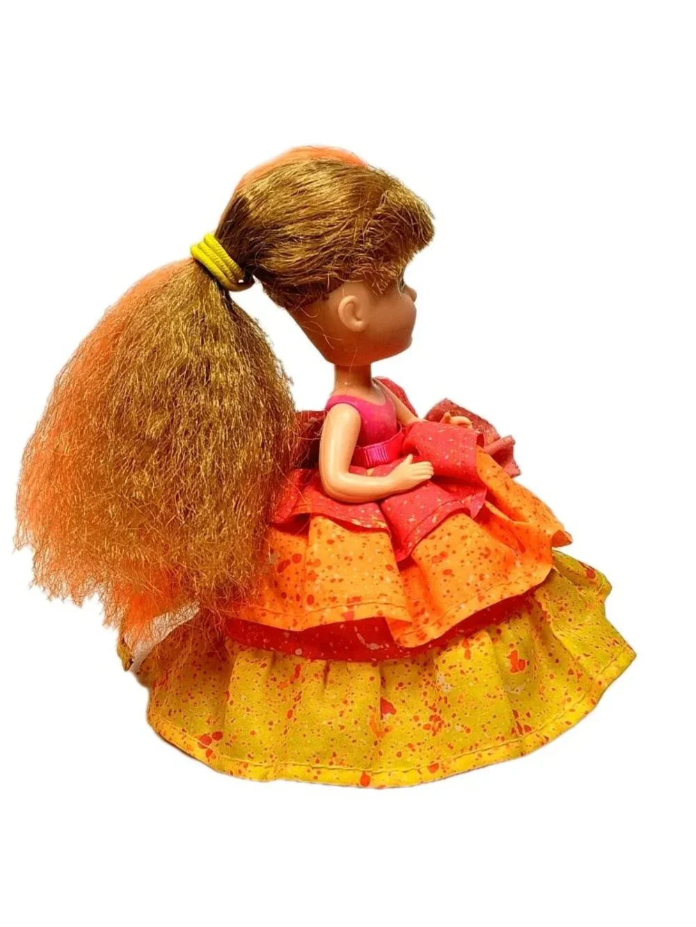 Vintage Tropical Treat Coral Splash Doll Tonka Toy Orange Pink Yellow